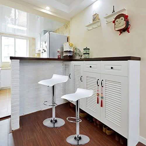 Lot de 2 tabourets de bar pivotants et réglables
