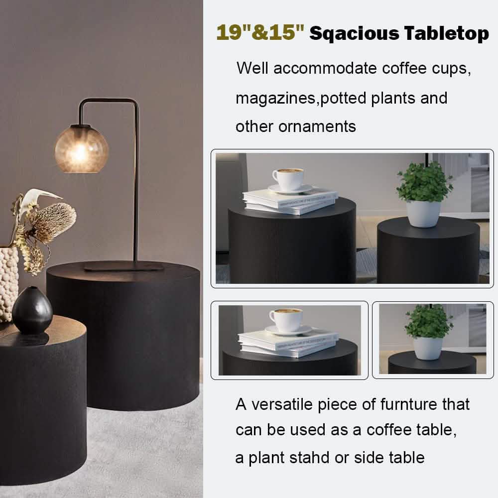 Lot de 2: tables basses gigognes