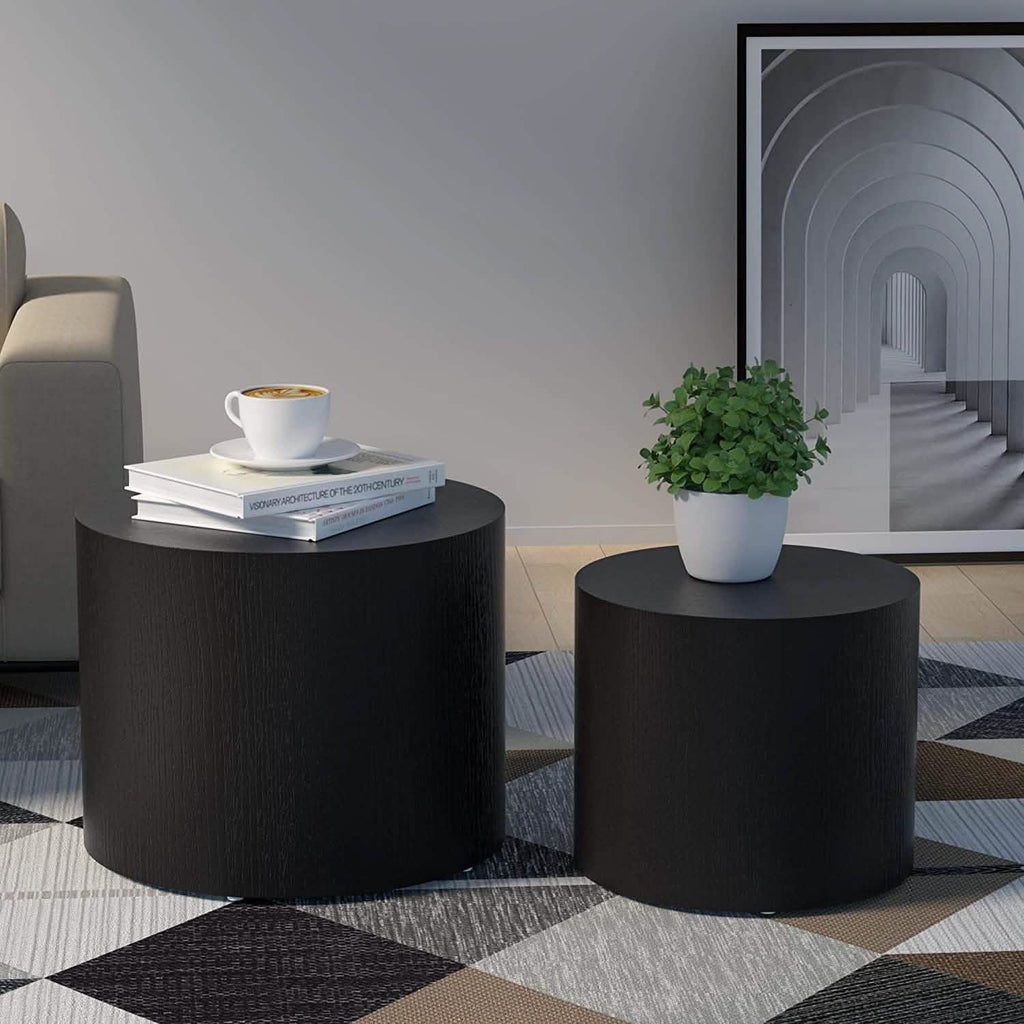 Lot de 2: tables basses gigognes