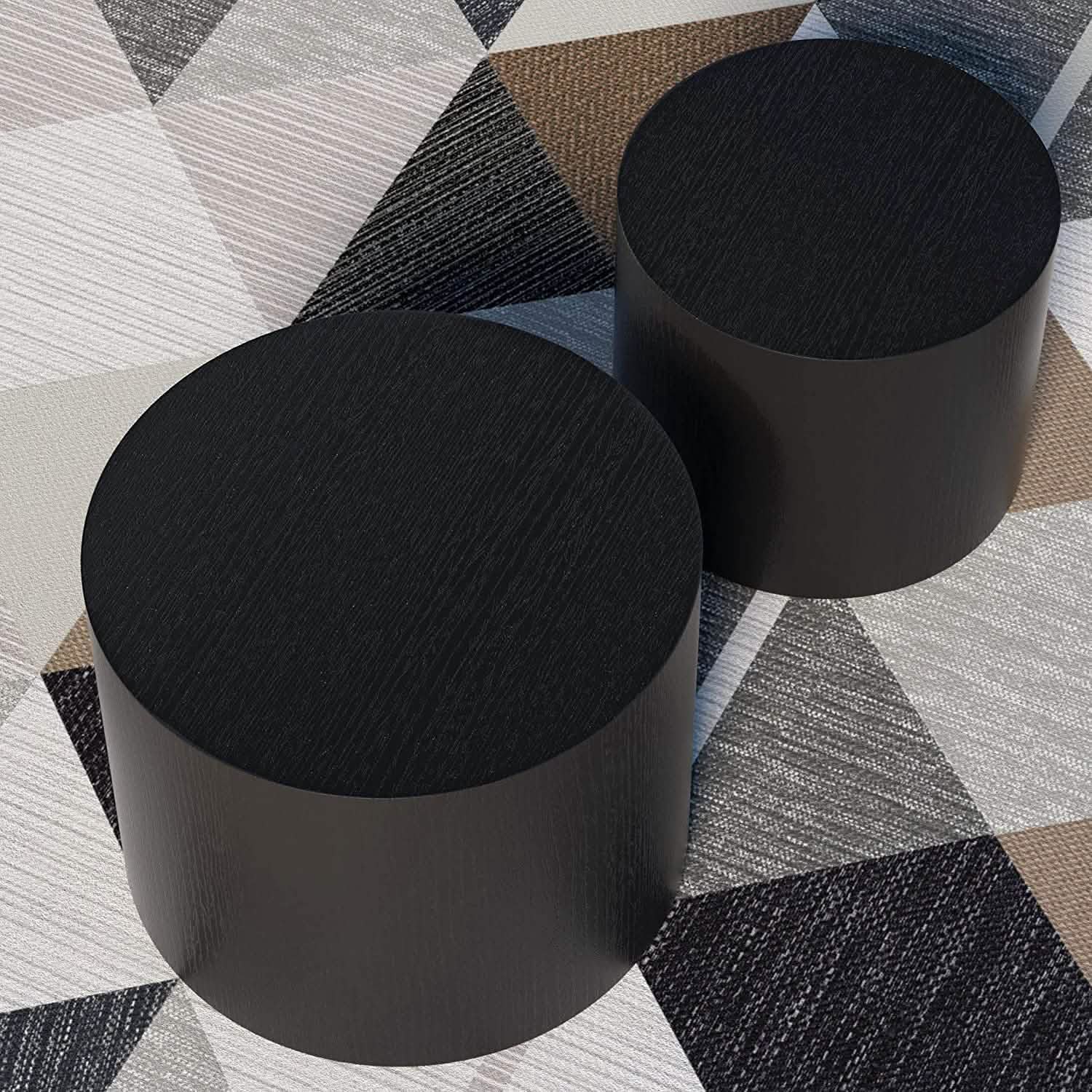 Lot de 2: tables basses gigognes