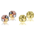 Lot de 2 : Boucles d'oreilles clous torsadées