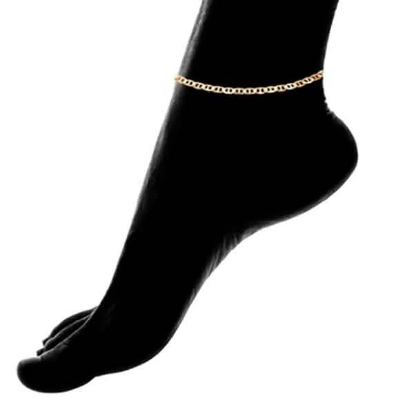Bracelet de cheville plat Marino Sevil en or 18 carats