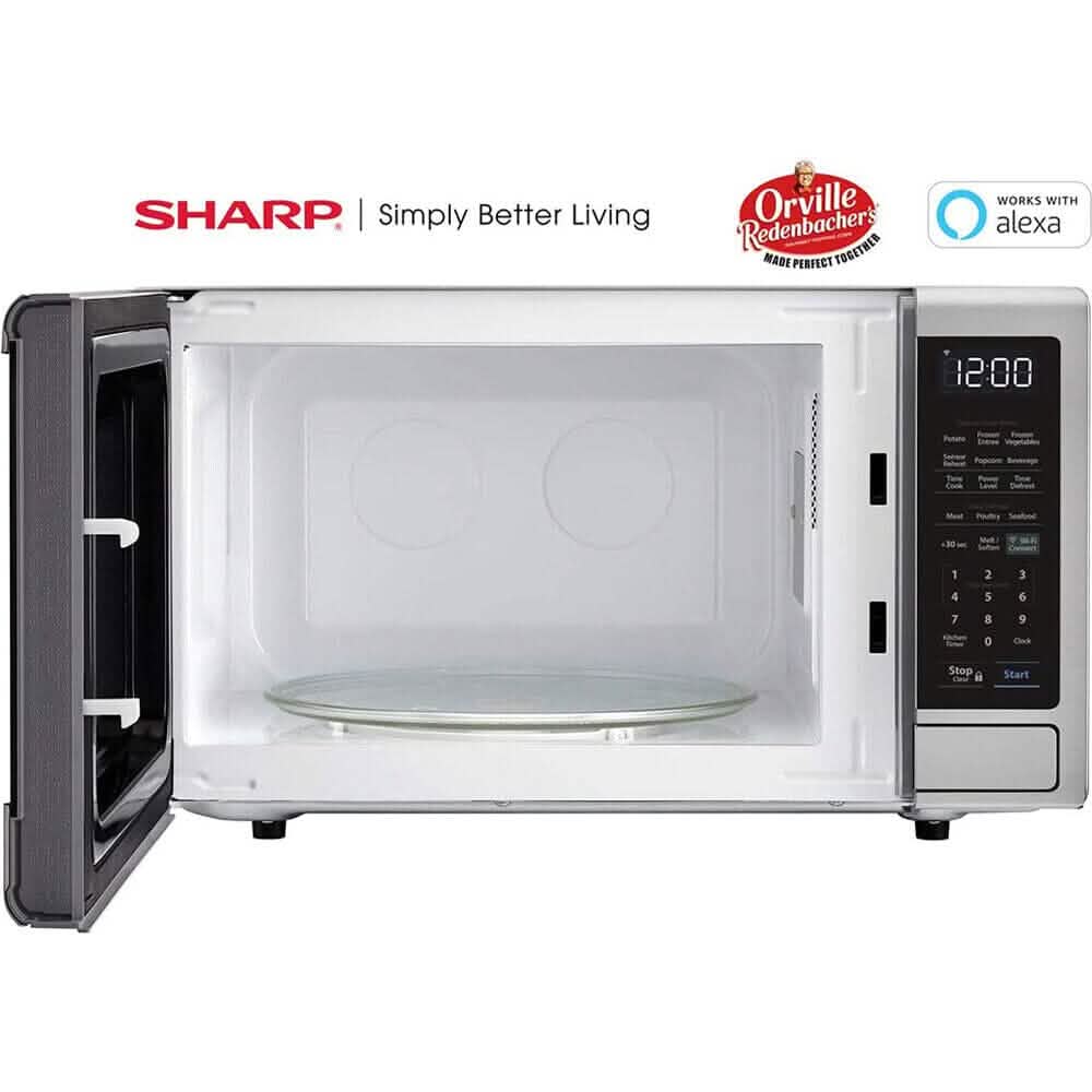 Four à micro-ondes de comptoir Sharp de 1,4 pi³ avec commandes compatibles Alexa