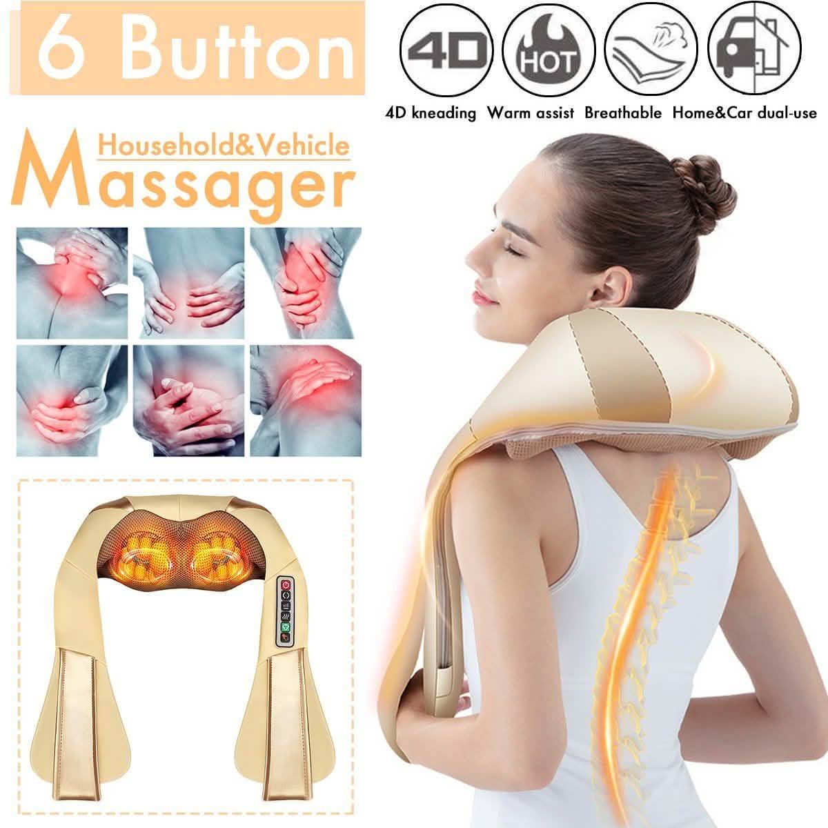 Masseur de nuque et de dos Shiatsu avec chaleur pour les épaules