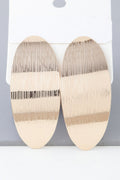 Shiny Curved Peel Earrings