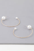 Boucles d'oreilles créoles perles délicates et brillantes