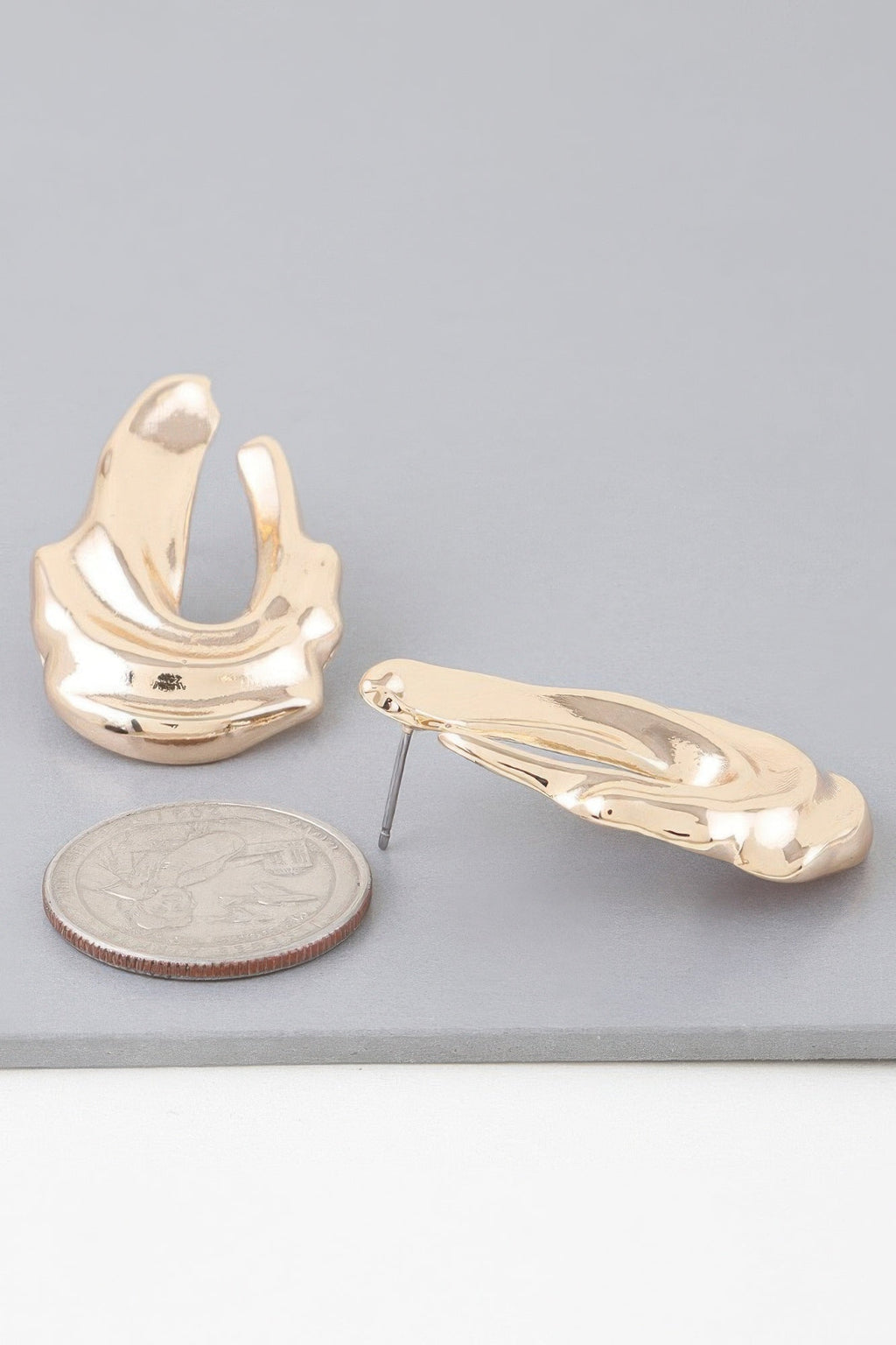 Boucles d'oreilles pendantes vagues scintillantes