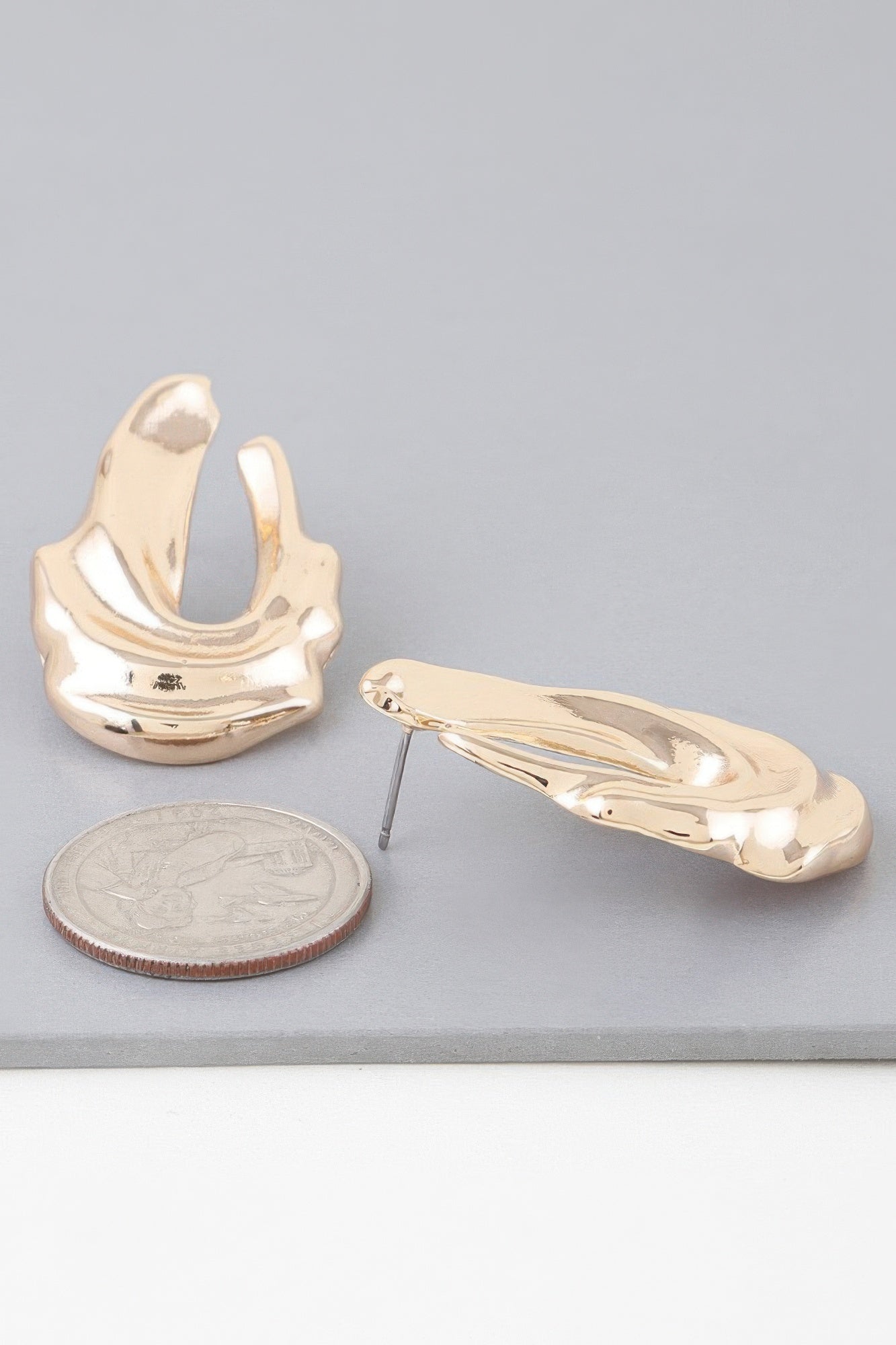 Boucles d'oreilles pendantes vagues scintillantes