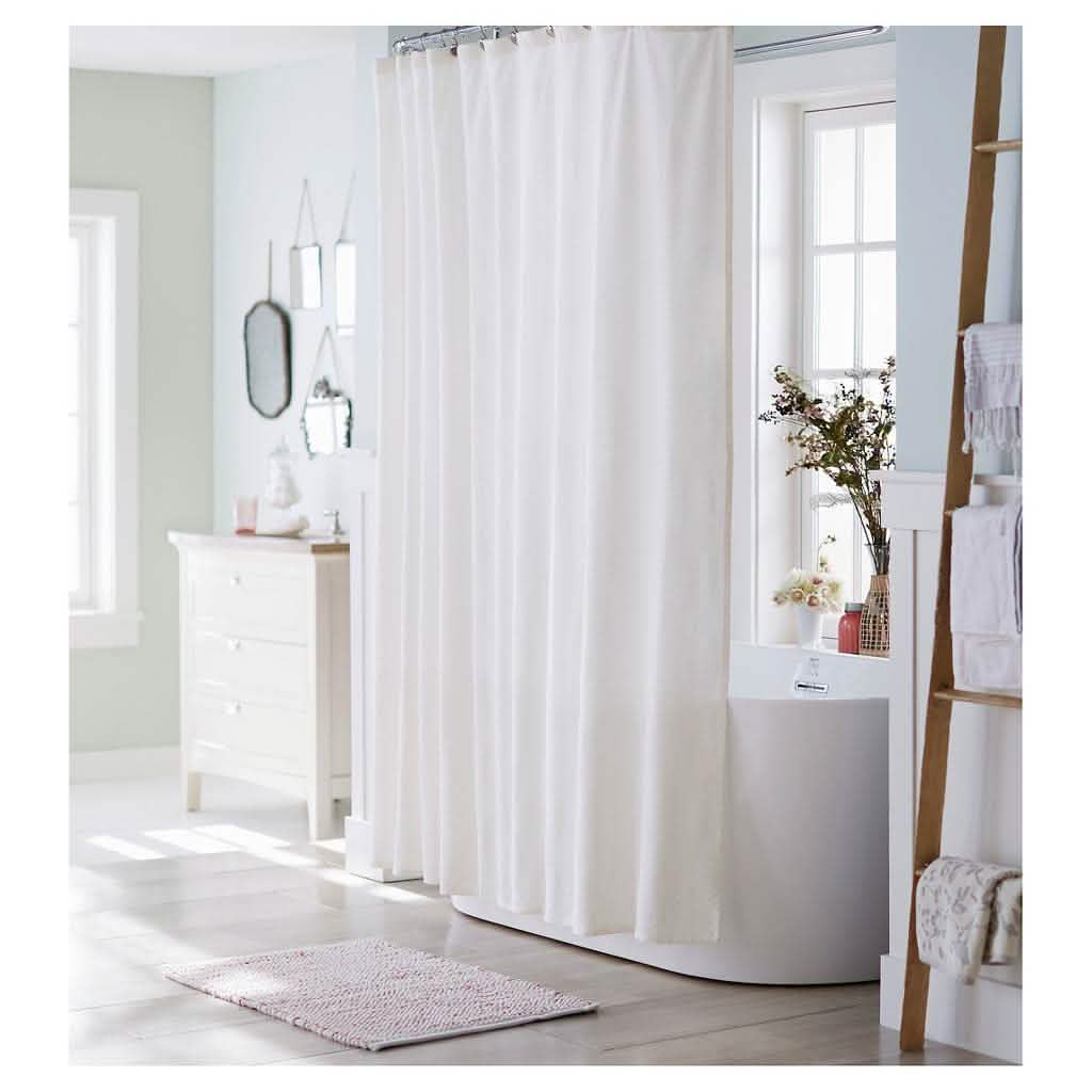 Rideaux de douche résistants aux moisissures, doublure lavable