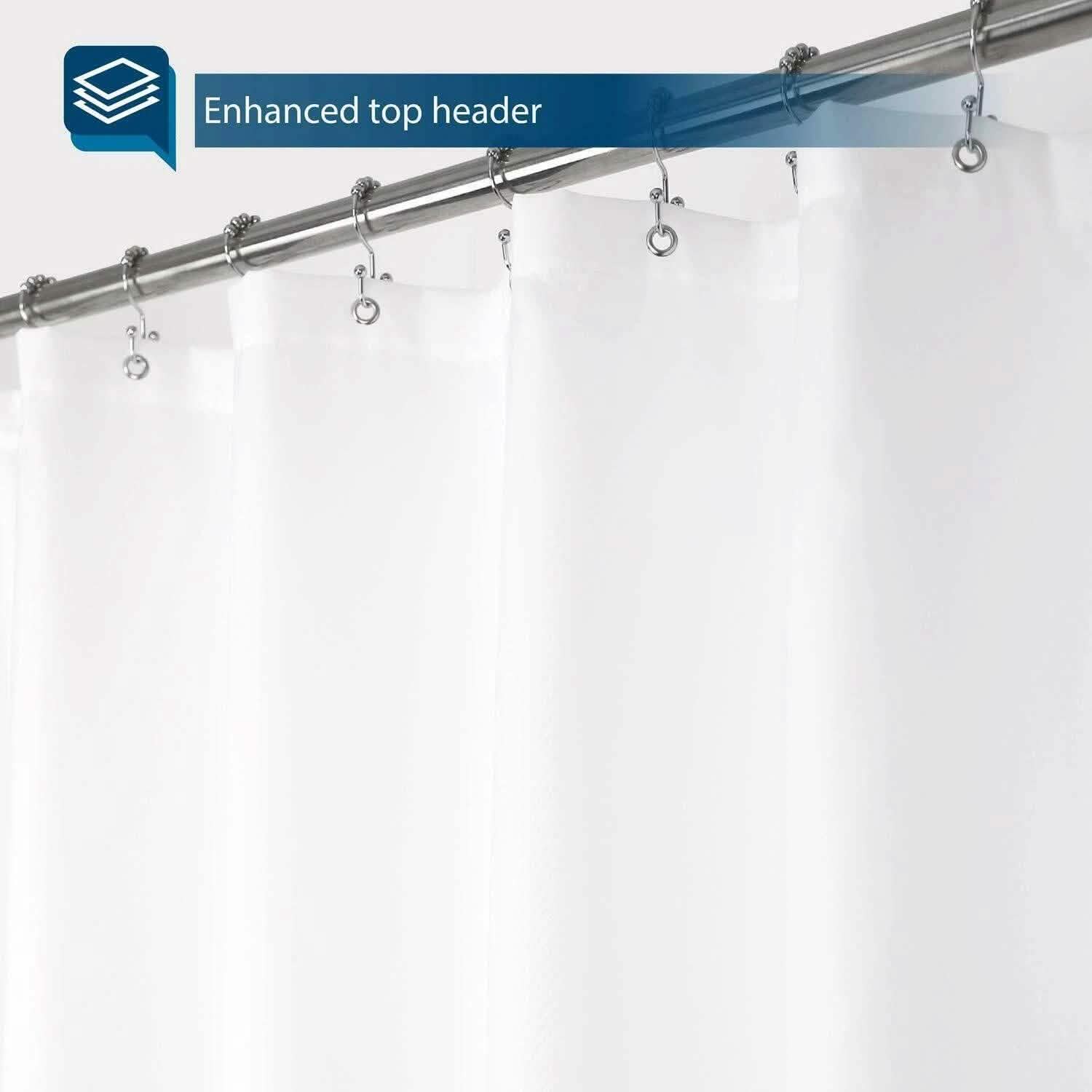 Rideaux de douche résistants aux moisissures, doublure lavable