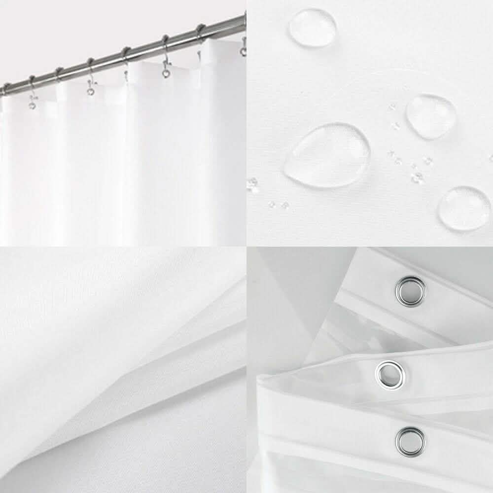 Rideaux de douche résistants aux moisissures, doublure lavable