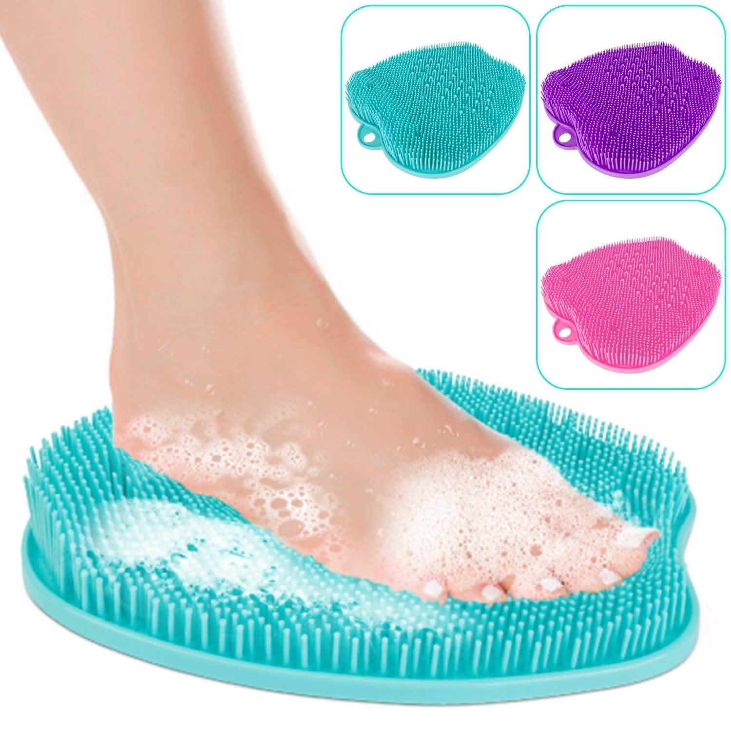 Tapis de douche exfoliant pour les pieds