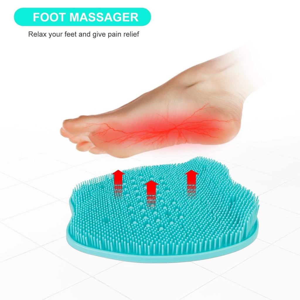 Tapis de douche exfoliant pour les pieds