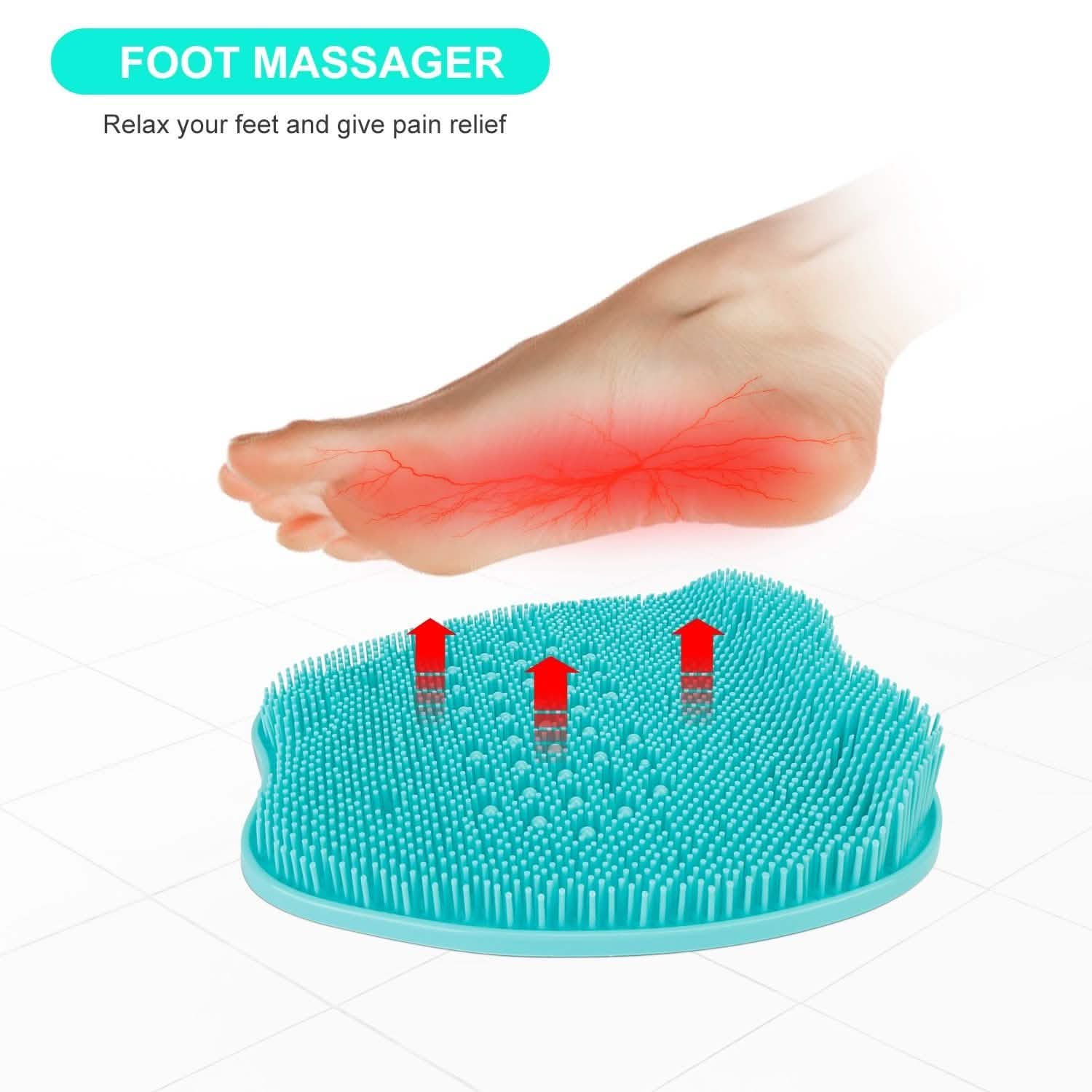 Tapis de douche exfoliant pour les pieds