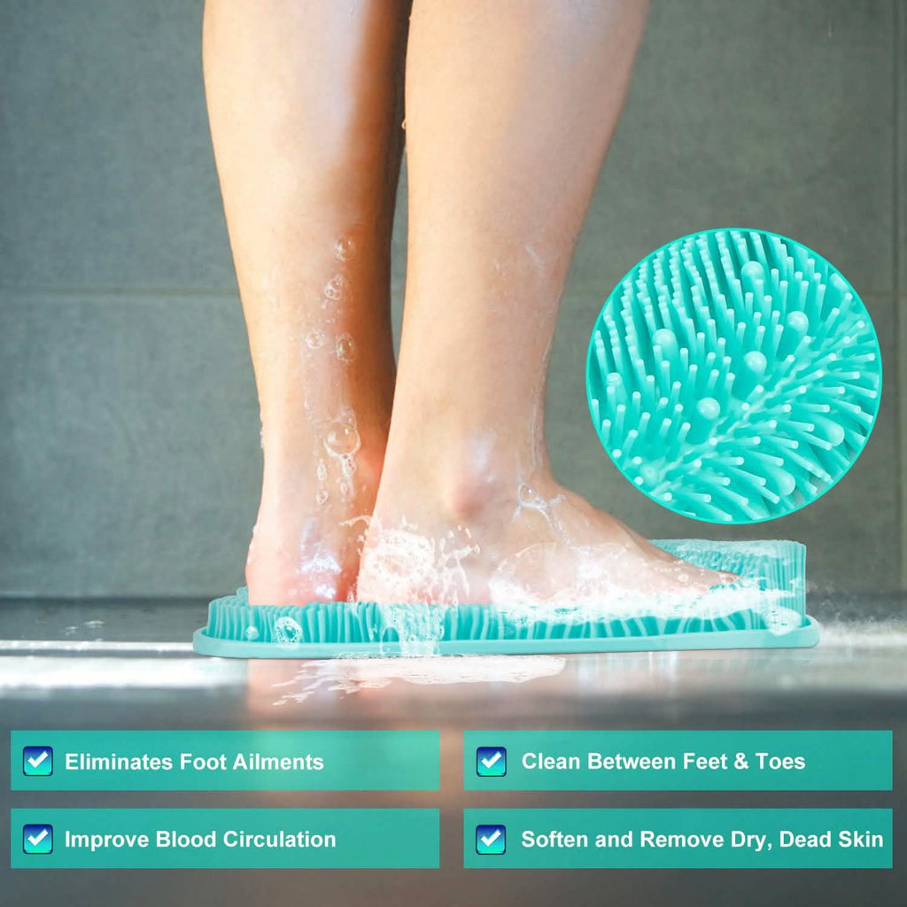Tapis de douche exfoliant pour les pieds