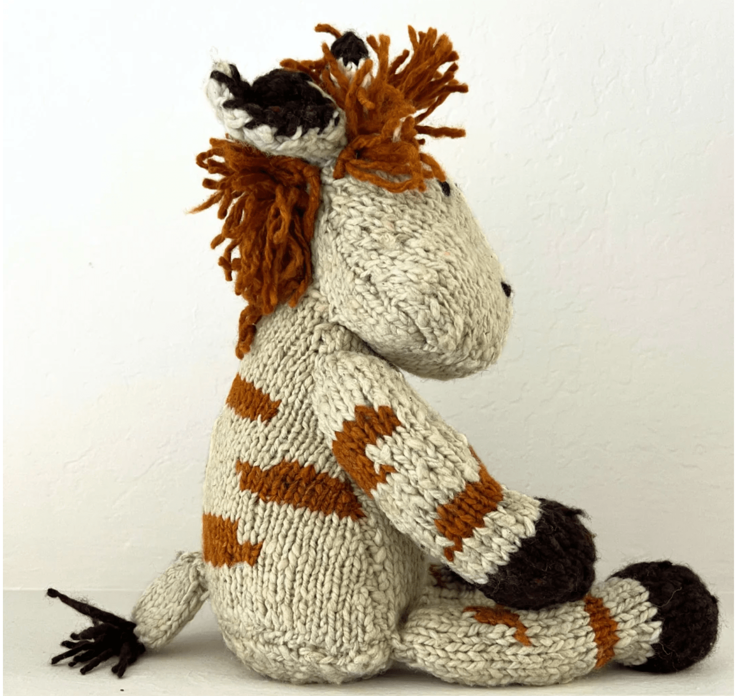 Doudou en maille tricotée | Gérald la Girafe