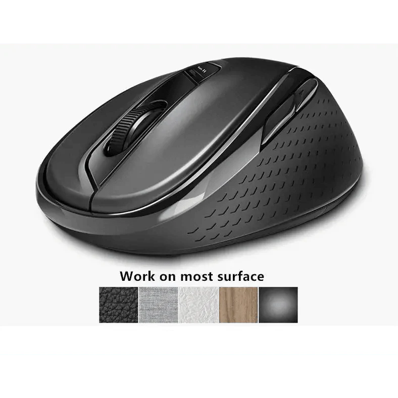 Souris sans fil silencieuse pour ordinateur portable, avec DPI réglable, design élégant, basculement facile Bluetooth et 2,4 GHz, pour ordinateur