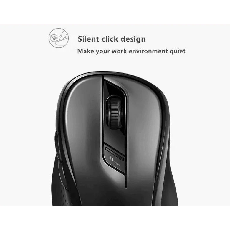 Souris sans fil silencieuse pour ordinateur portable, avec DPI réglable, design élégant, basculement facile Bluetooth et 2,4 GHz, pour ordinateur