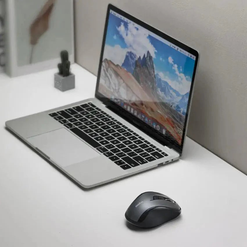 Souris sans fil silencieuse pour ordinateur portable, avec DPI réglable, design élégant, basculement facile Bluetooth et 2,4 GHz, pour ordinateur