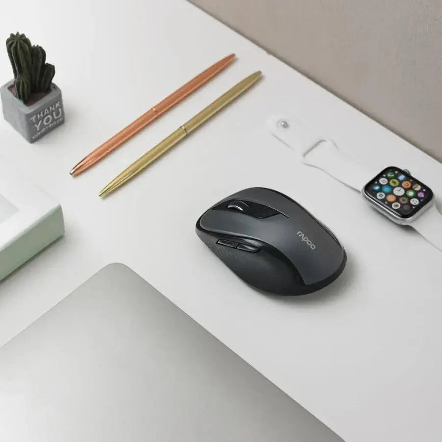 Souris sans fil silencieuse pour ordinateur portable, avec DPI réglable, design élégant, basculement facile Bluetooth et 2,4 GHz, pour ordinateur