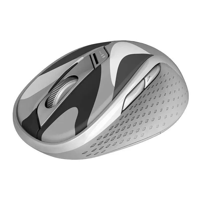 Souris sans fil silencieuse pour ordinateur portable, avec DPI réglable, design élégant, basculement facile Bluetooth et 2,4 GHz, pour ordinateur