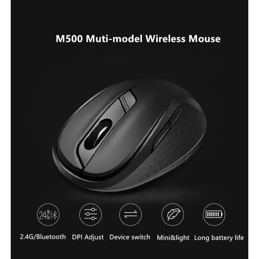 Souris sans fil silencieuse pour ordinateur portable, avec DPI réglable, design élégant, basculement facile Bluetooth et 2,4 GHz, pour ordinateur