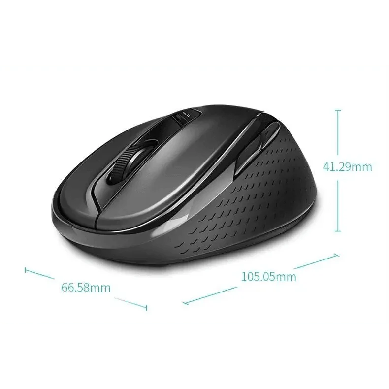 Souris sans fil silencieuse pour ordinateur portable, avec DPI réglable, design élégant, basculement facile Bluetooth et 2,4 GHz, pour ordinateur