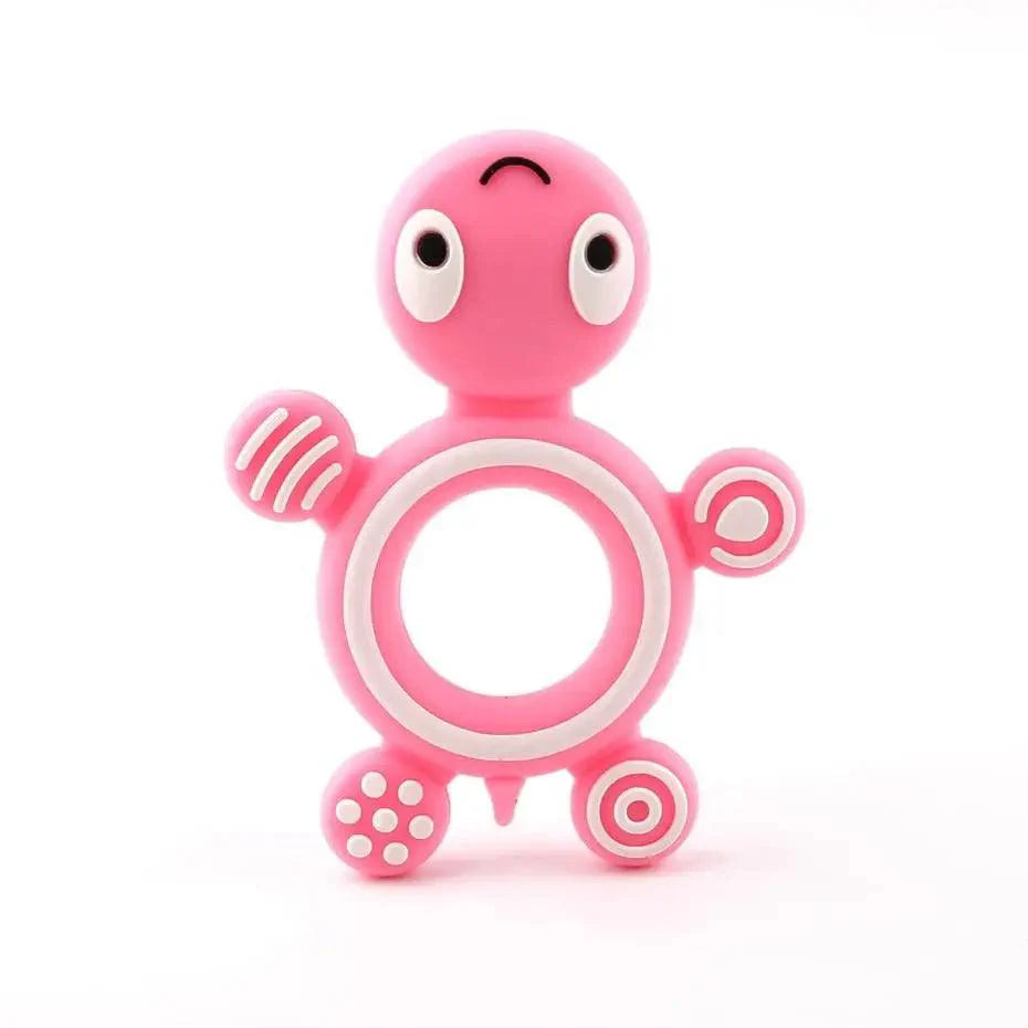 Anneaux de dentition en silicone pour bébé Tortue 1 pièce en silicone de qualité alimentaire, petits rongeurs animaux, articles pour enfants, cadeau d'infirmière, jouets de dentition pour bébé, anneaux de morsure