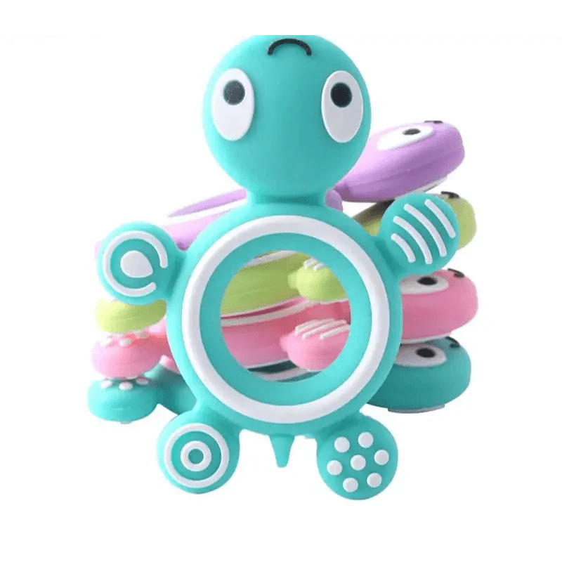 Anneaux de dentition en silicone pour bébé Tortue 1 pièce en silicone de qualité alimentaire, petits rongeurs animaux, articles pour enfants, cadeau d'infirmière, jouets de dentition pour bébé, anneaux de morsure