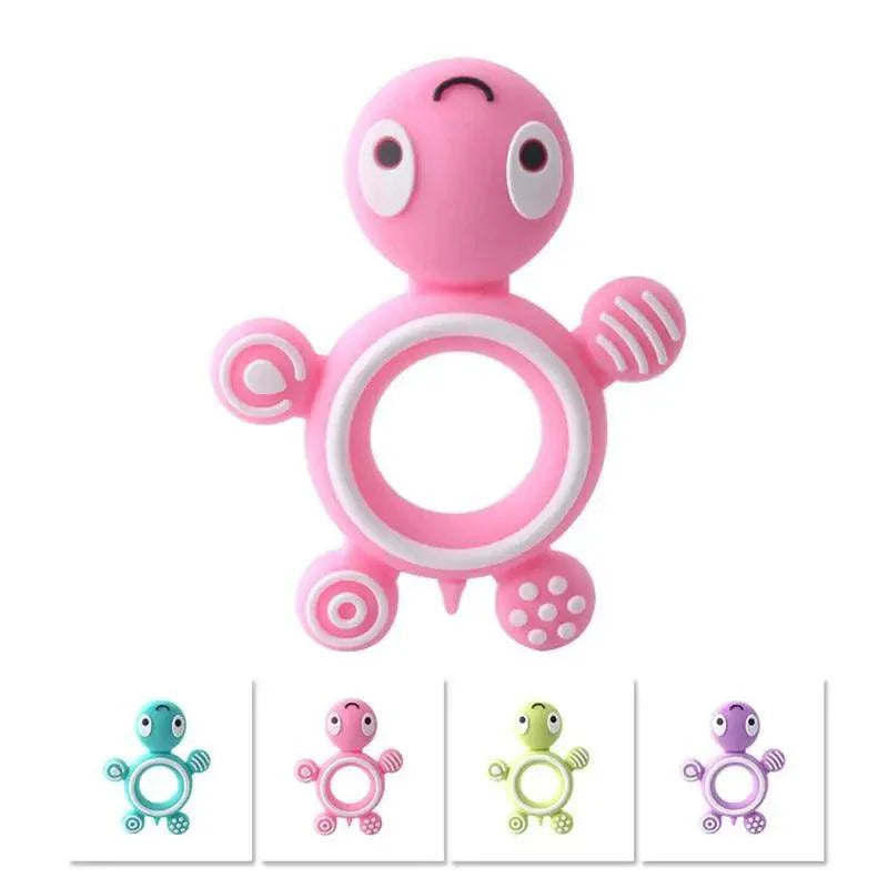 Anneaux de dentition en silicone pour bébé Tortue 1 pièce en silicone de qualité alimentaire, petits rongeurs animaux, articles pour enfants, cadeau d'infirmière, jouets de dentition pour bébé, anneaux de morsure