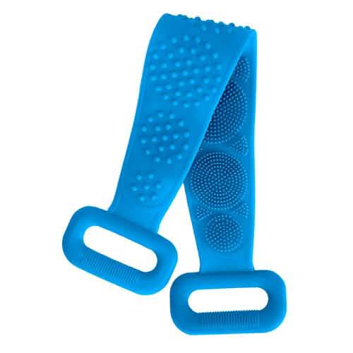 Ceinture de douche exfoliante en silicone pour le corps