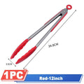 Pinces de cuisine en silicone pour barbecue, salade, pinces de service antiadhésives pour barbecue, pinces à barbecue en acier inoxydable, outils de cuisine