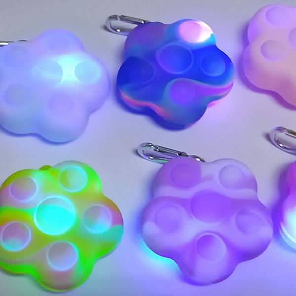Balle jouet lumineuse en silicone de décompression