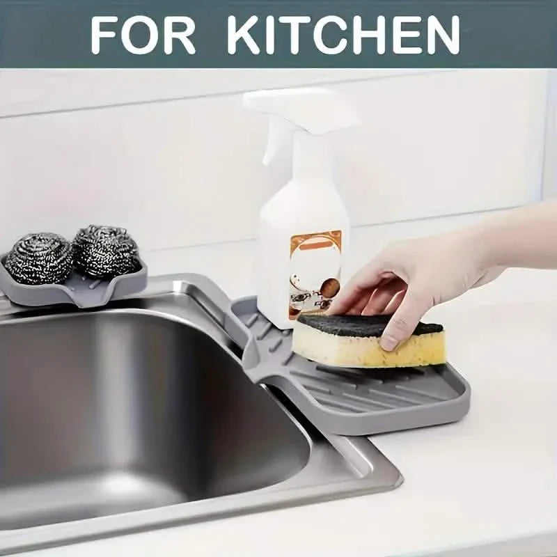 Égouttoir en silicone pour évier – Porte-savon sans contact alimentaire