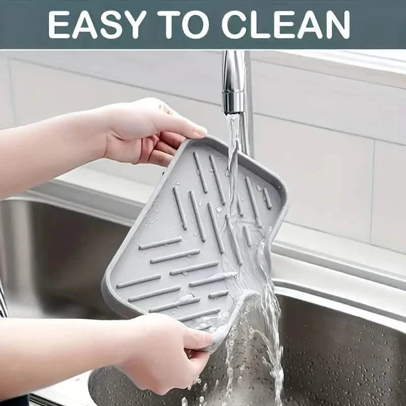 Égouttoir en silicone pour évier – Porte-savon sans contact alimentaire