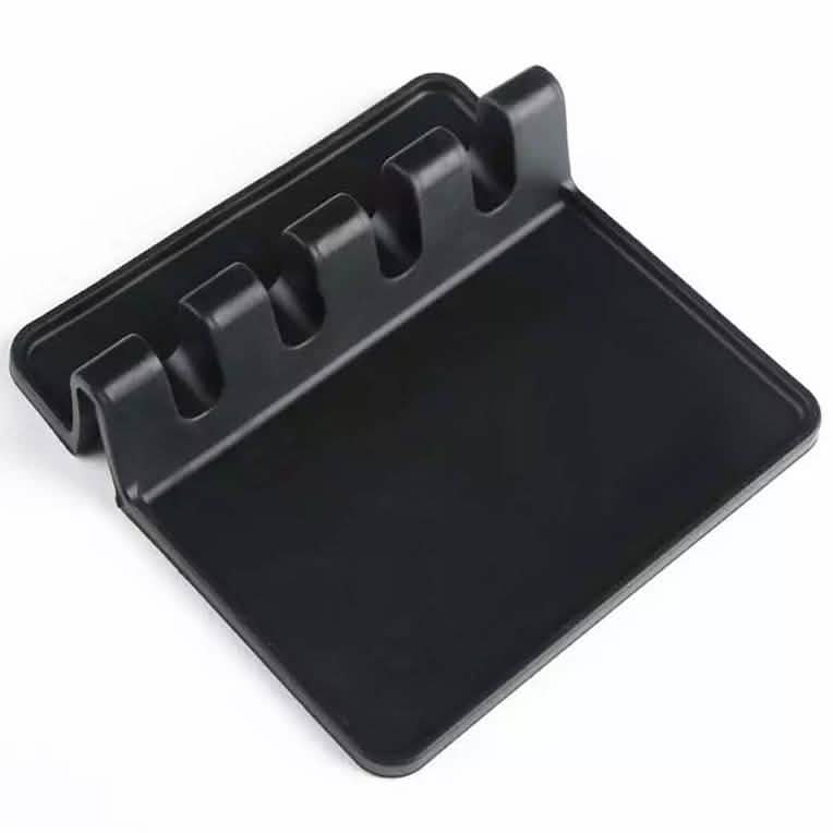 Repose-cuillère en silicone avec égouttoir