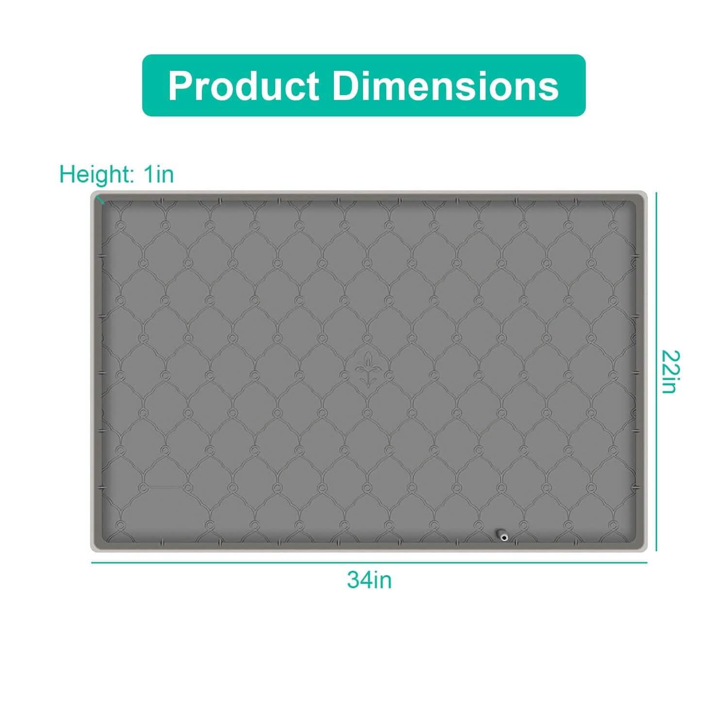 Tapis de protection d'évier en silicone avec trou de drainage