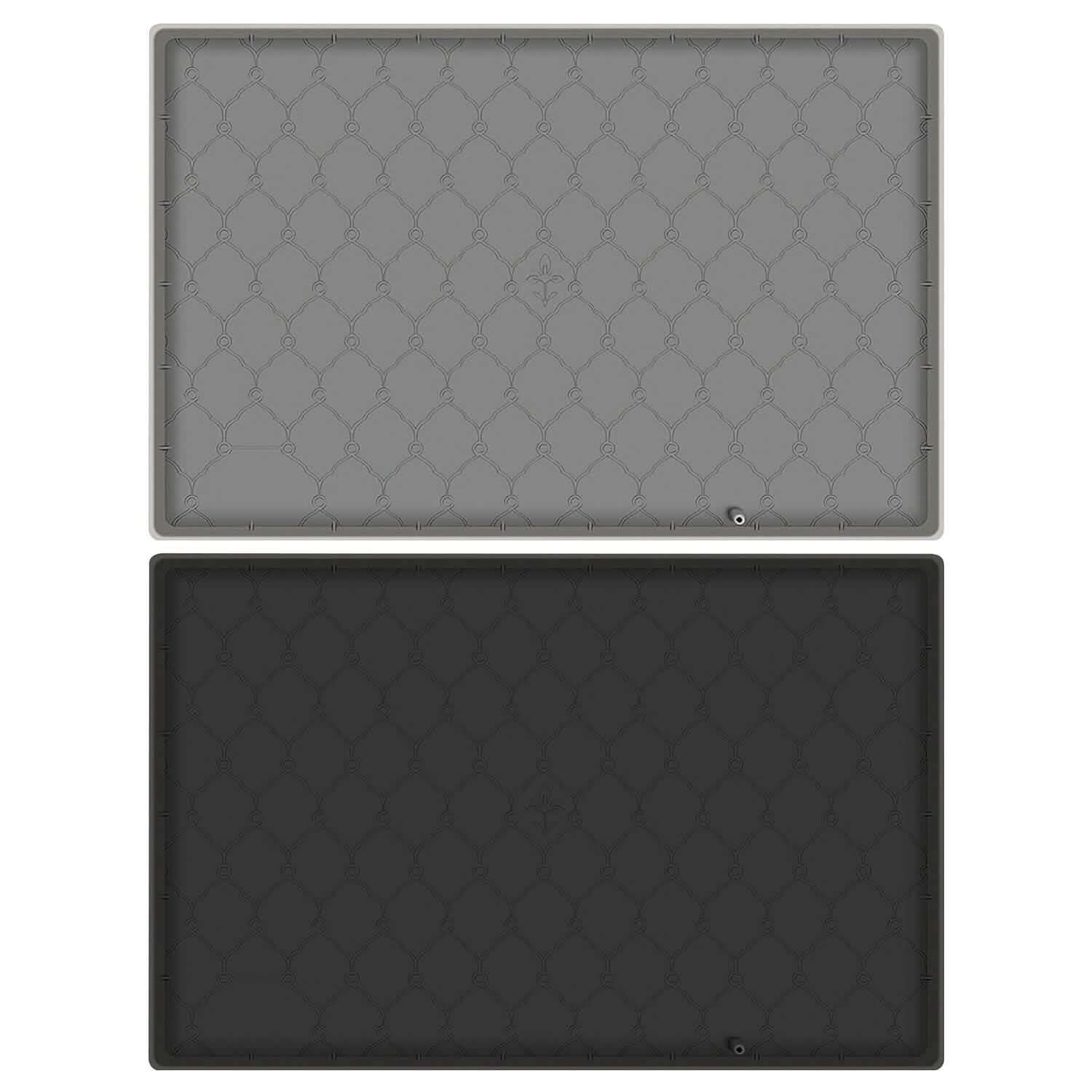 Tapis de protection d'évier en silicone avec trou de drainage