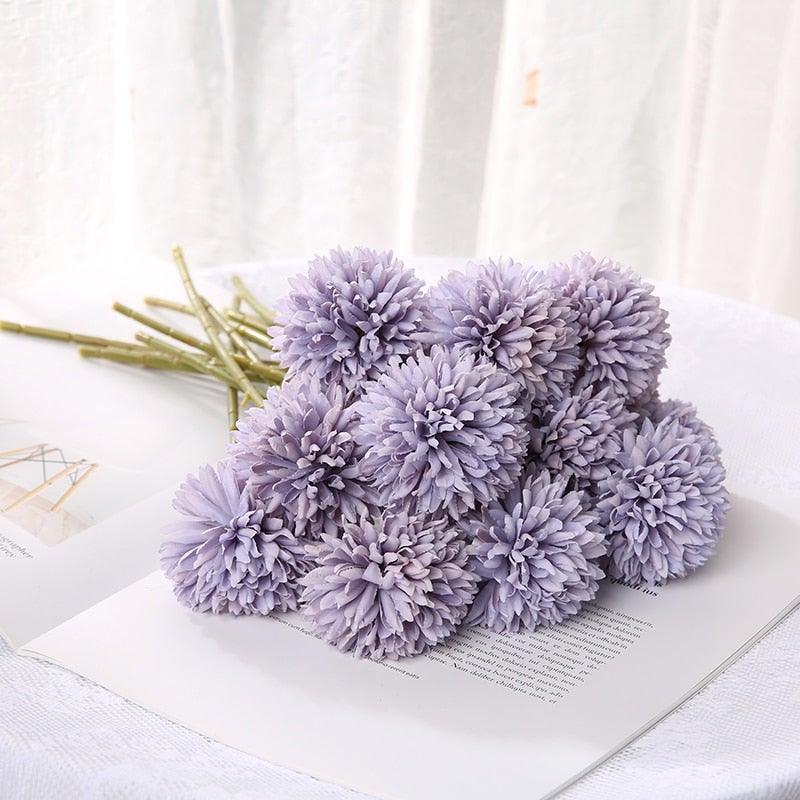 Bouquets de fleurs artificielles en soie – Boules de fleurs artificielles pour la maison, la décoration de mariage, les cadeaux de Saint-Valentin