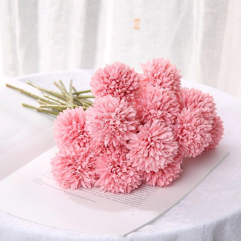 Bouquets de fleurs artificielles en soie – Boules de fleurs artificielles pour la maison, la décoration de mariage, les cadeaux de Saint-Valentin