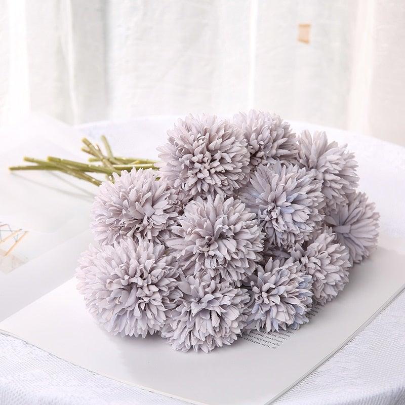 Bouquets de fleurs artificielles en soie – Boules de fleurs artificielles pour la maison, la décoration de mariage, les cadeaux de Saint-Valentin