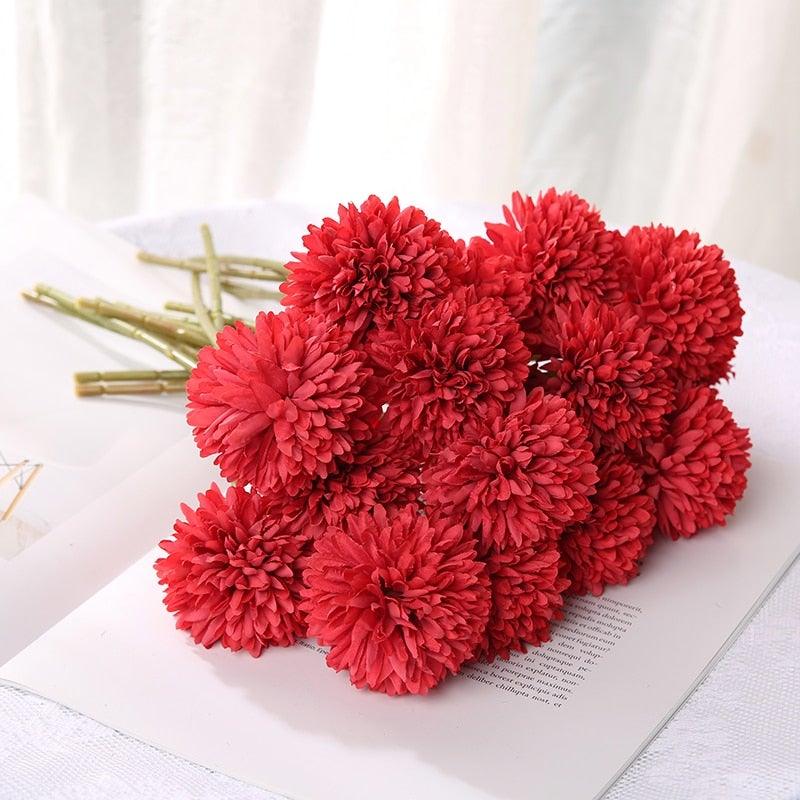 Bouquets de fleurs artificielles en soie – Boules de fleurs artificielles pour la maison, la décoration de mariage, les cadeaux de Saint-Valentin