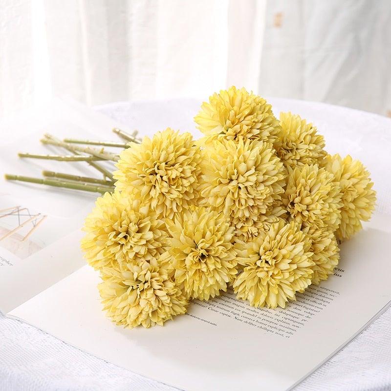 Bouquets de fleurs artificielles en soie – Boules de fleurs artificielles pour la maison, la décoration de mariage, les cadeaux de Saint-Valentin