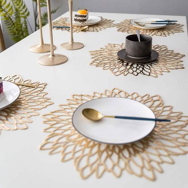 Sets de Table Décoratifs Argent et Or