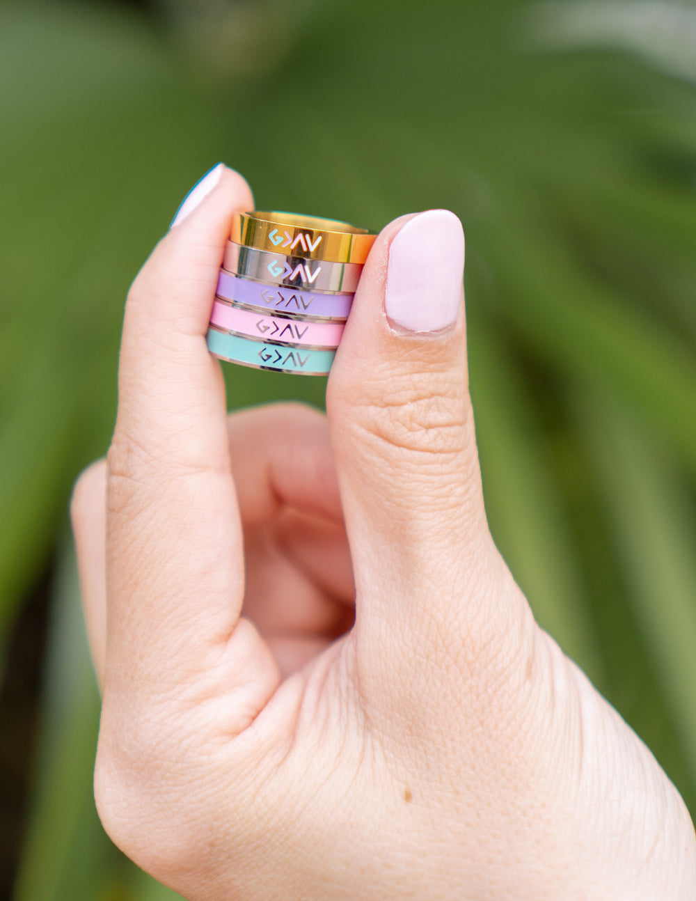 Bague « Hauts et Bas » en argent émaillé