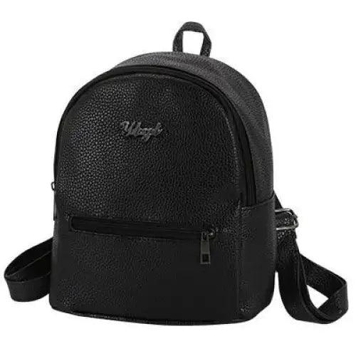 Mini sac à dos uni simple et élégant pour femmes et filles - Joli sac de voyage tendance pour étudiantes