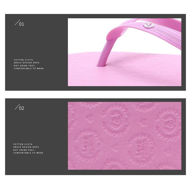 Tongs confortables de couleurs unies pour femmes, mode d'été décontractée antidérapante pour couple, tongs de plage respirantes pour femmes, sandales à enfiler pour l'été