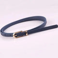 Ceintures en cuir mignonnes simples, couleur bonbon, ceinture fine et étroite, ceintures classiques réglables à la mode pour femmes