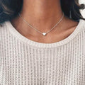 Collier Pendentif Cœur en Alliage Simple et Exquis