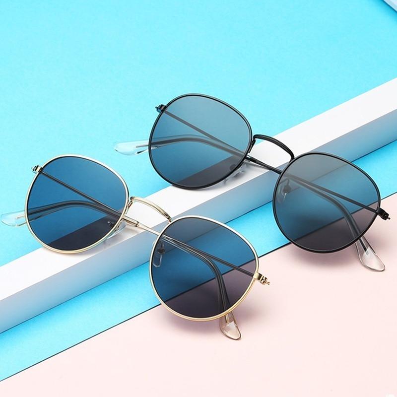 Petites lunettes de soleil tendance au design simple pour femmes, lunettes rondes pour hommes/femmes, lunettes de luxe, protection UV, légères pour la conduite, la pêche, le sport, lunettes de soleil pour hommes.
